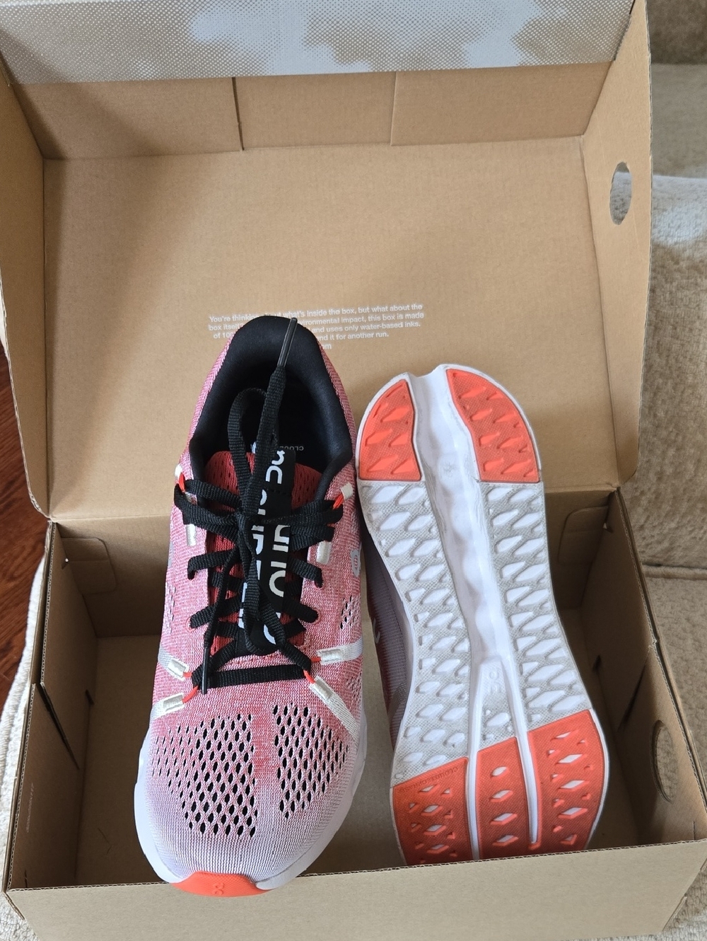 Women's Pink and Coral Lightweight Running Sneakers
